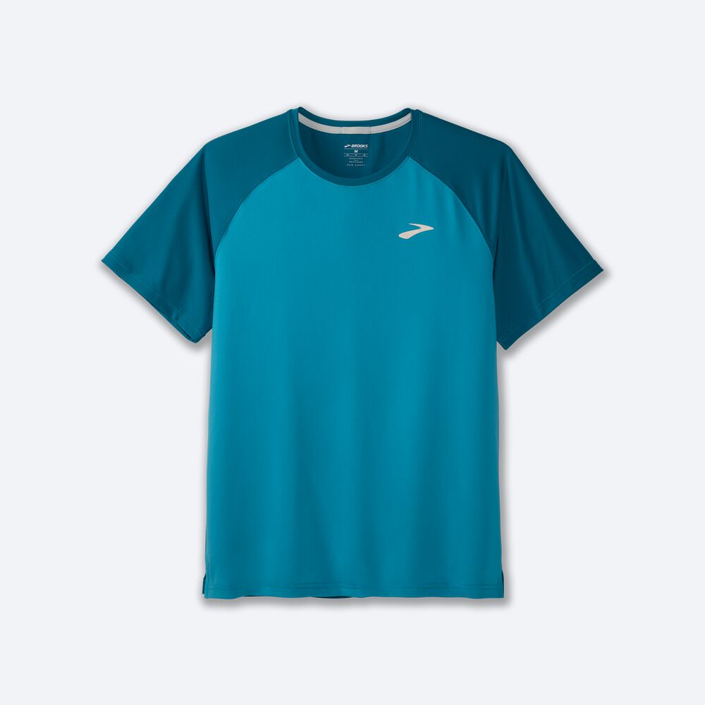 Brooks Atmosphere Short Sleeve 2.0 Moški Majice Modre | Slovenija-78152