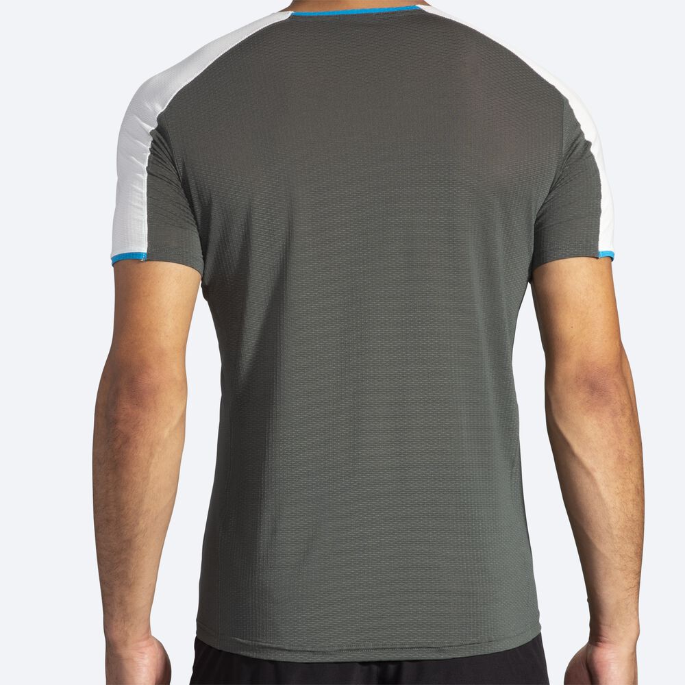 Brooks Atmosphere Short Sleeve Moški Majice Temno Sive Sive | Slovenija-58901