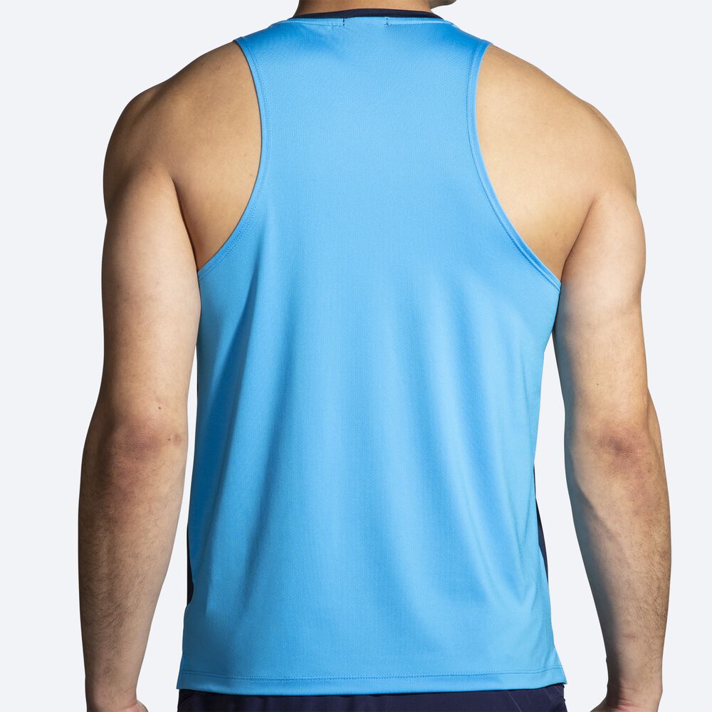 Brooks Atmosphere Singlet 2.0 Moški Majice Brez Rokavov Temno Modre | Slovenija-53810