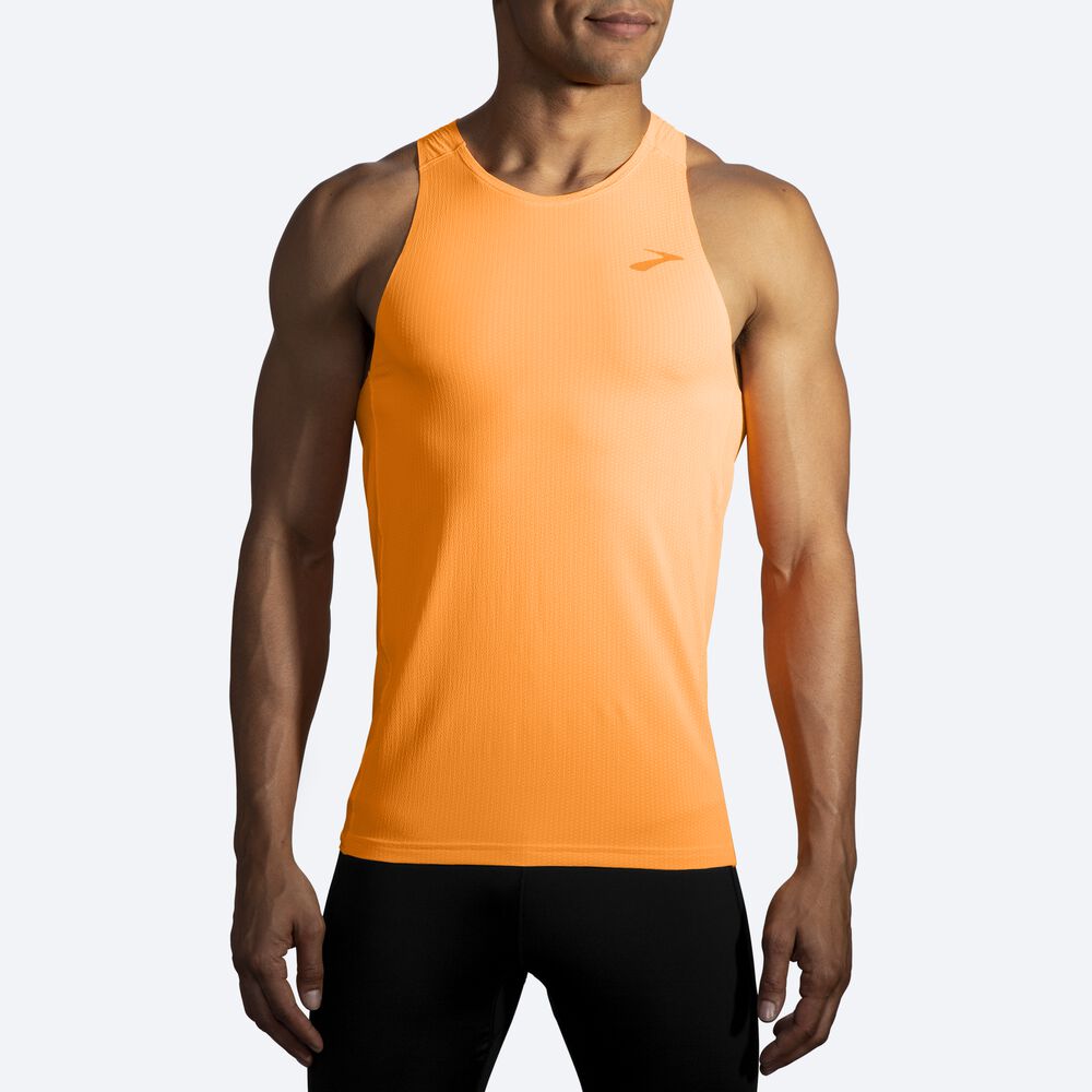 Brooks Atmosphere Singlet Moški Majice Brez Rokavov Oranžne | Slovenija-23164