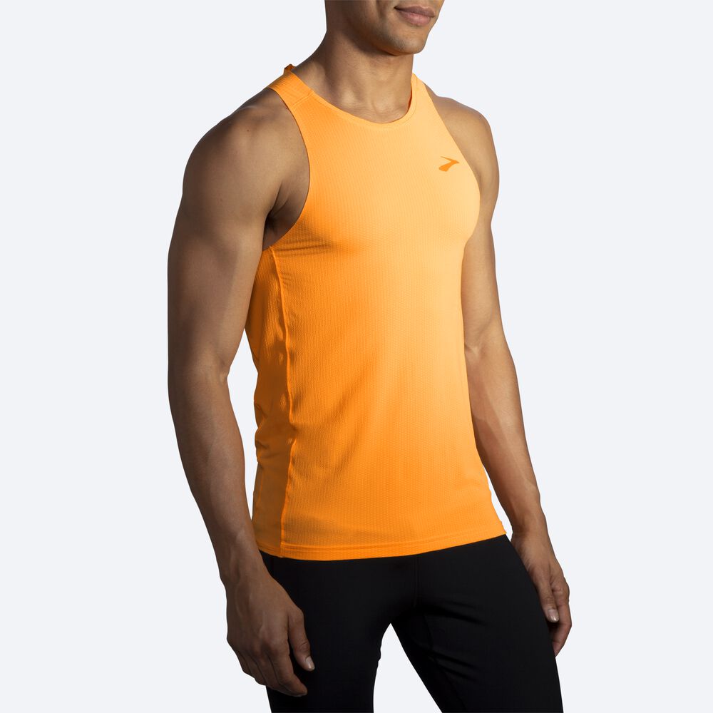 Brooks Atmosphere Singlet Moški Majice Brez Rokavov Oranžne | Slovenija-23164