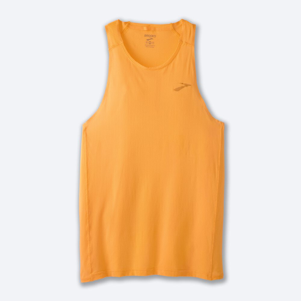 Brooks Atmosphere Singlet Moški Majice Brez Rokavov Oranžne | Slovenija-23164