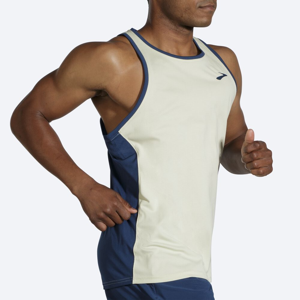 Brooks Atmosphere Singlet Moški Majice Brez Rokavov Oranžne Indigo | Slovenija-90742