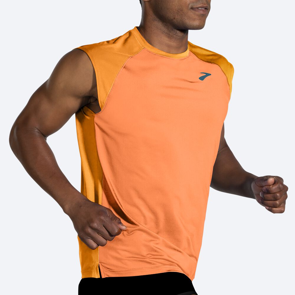 Brooks Atmosphere Sleeveless 2.0 Moški Majice Zlate Oranžne | Slovenija-84197