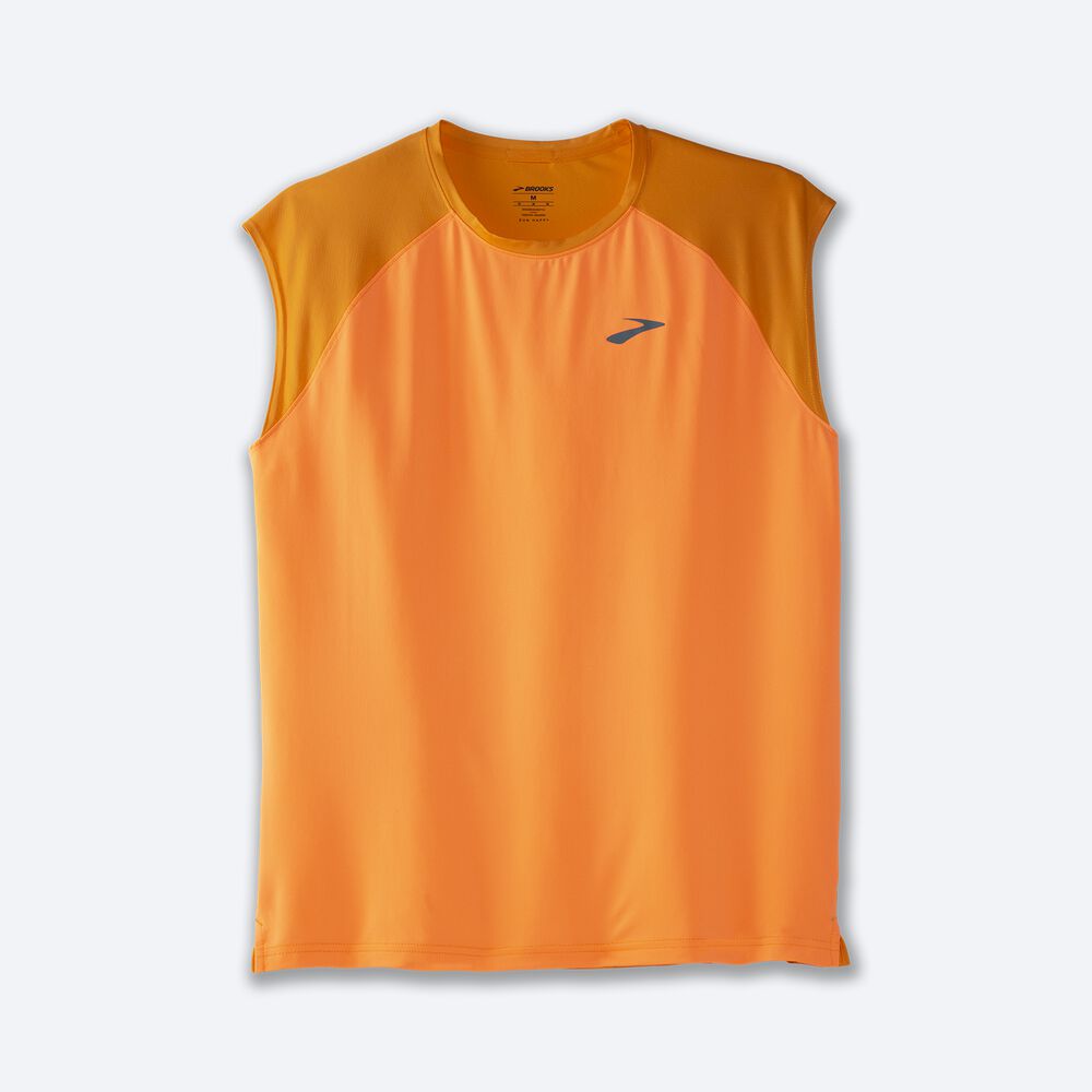 Brooks Atmosphere Sleeveless 2.0 Moški Majice Zlate Oranžne | Slovenija-84197