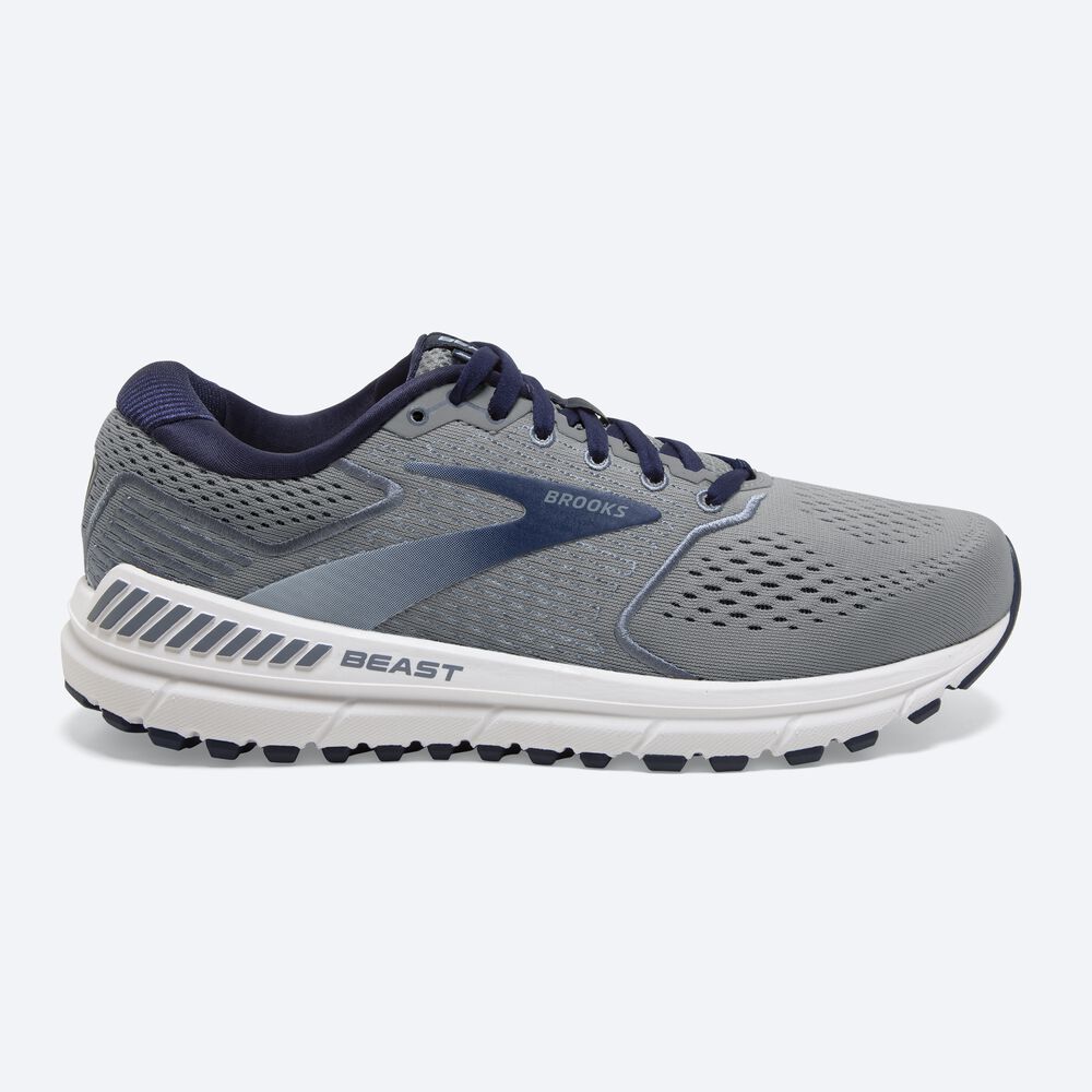 Brooks Beast \'20 Moški Tekaški Copati Modre Sive Temno Modre | Slovenija-53689