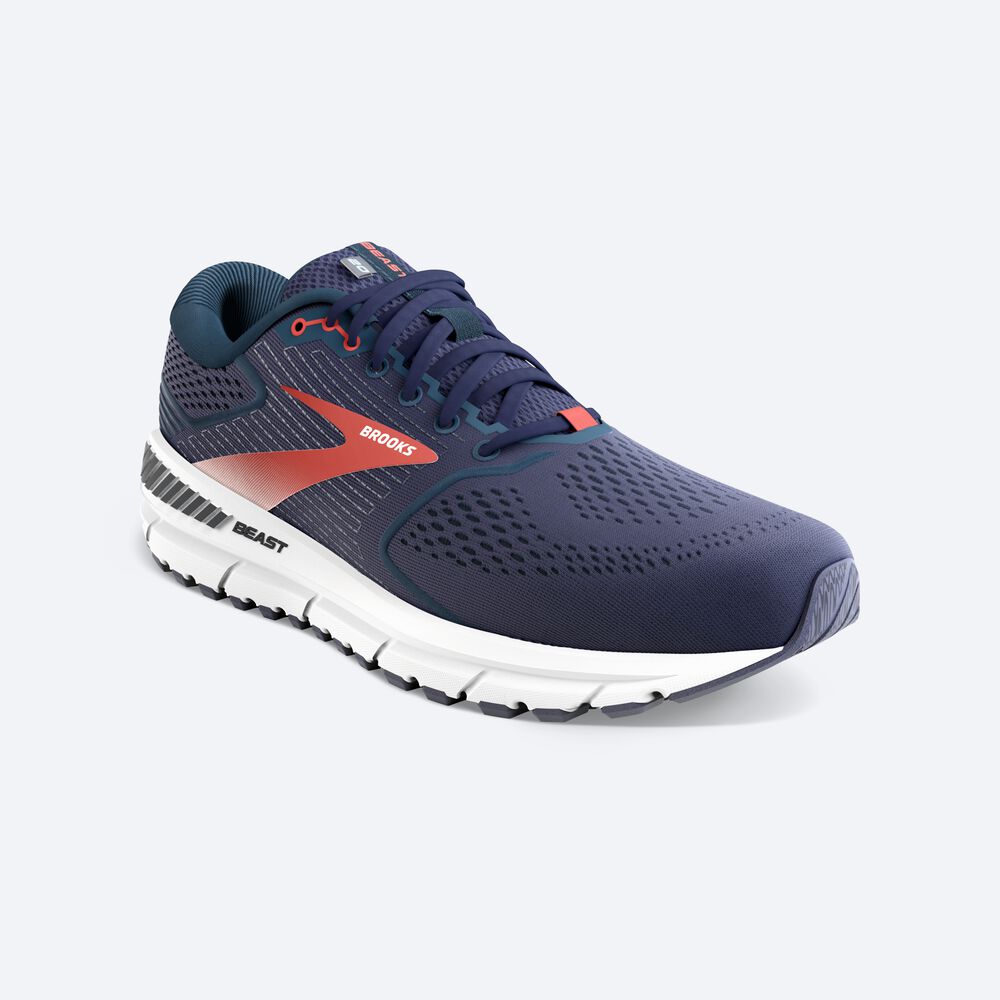 Brooks Beast '20 Moški Tekaški Copati Temno Modre Rdeče | Slovenija-34071