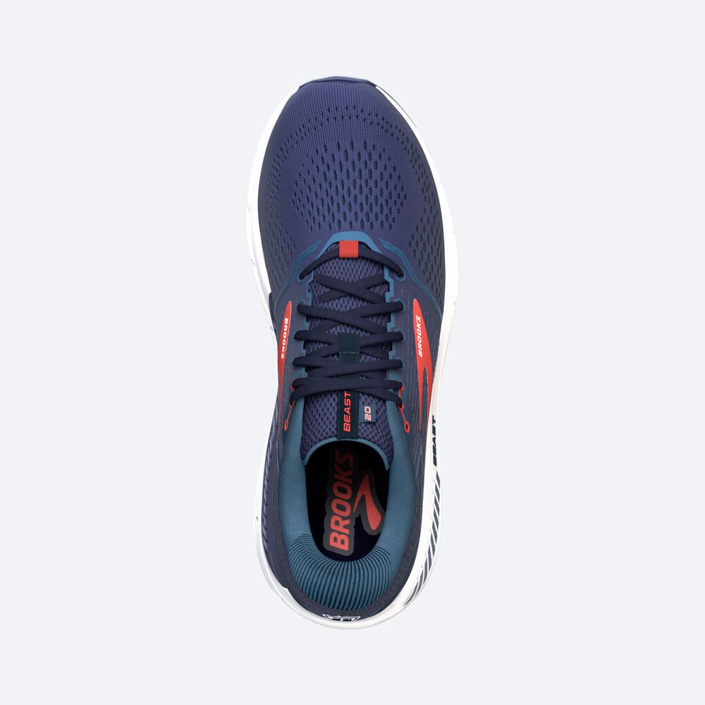 Brooks Beast '20 Moški Tekaški Copati Temno Modre Rdeče | Slovenija-34071