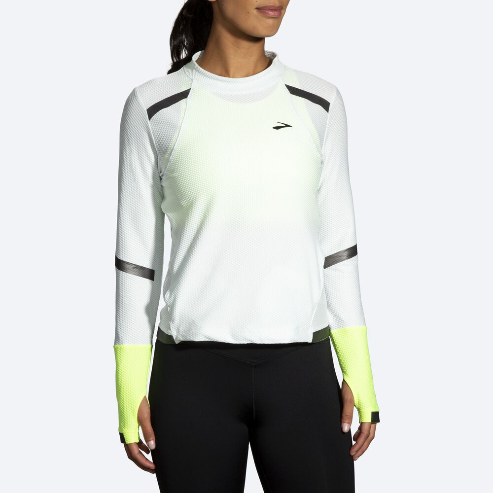 Brooks Carbonite Long Sleeve Ženske Majice Sive | Slovenija-42930