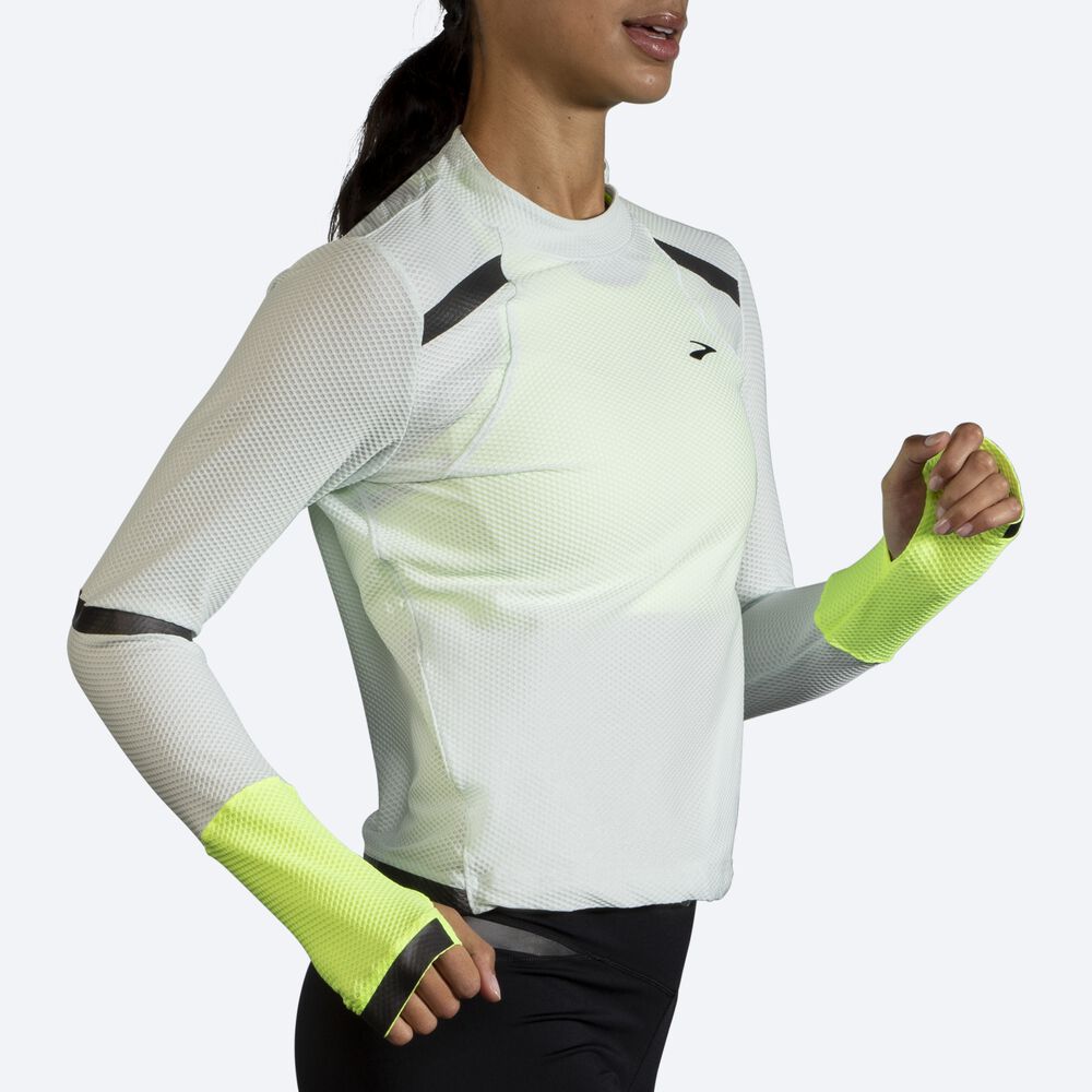 Brooks Carbonite Long Sleeve Ženske Majice Sive | Slovenija-42930