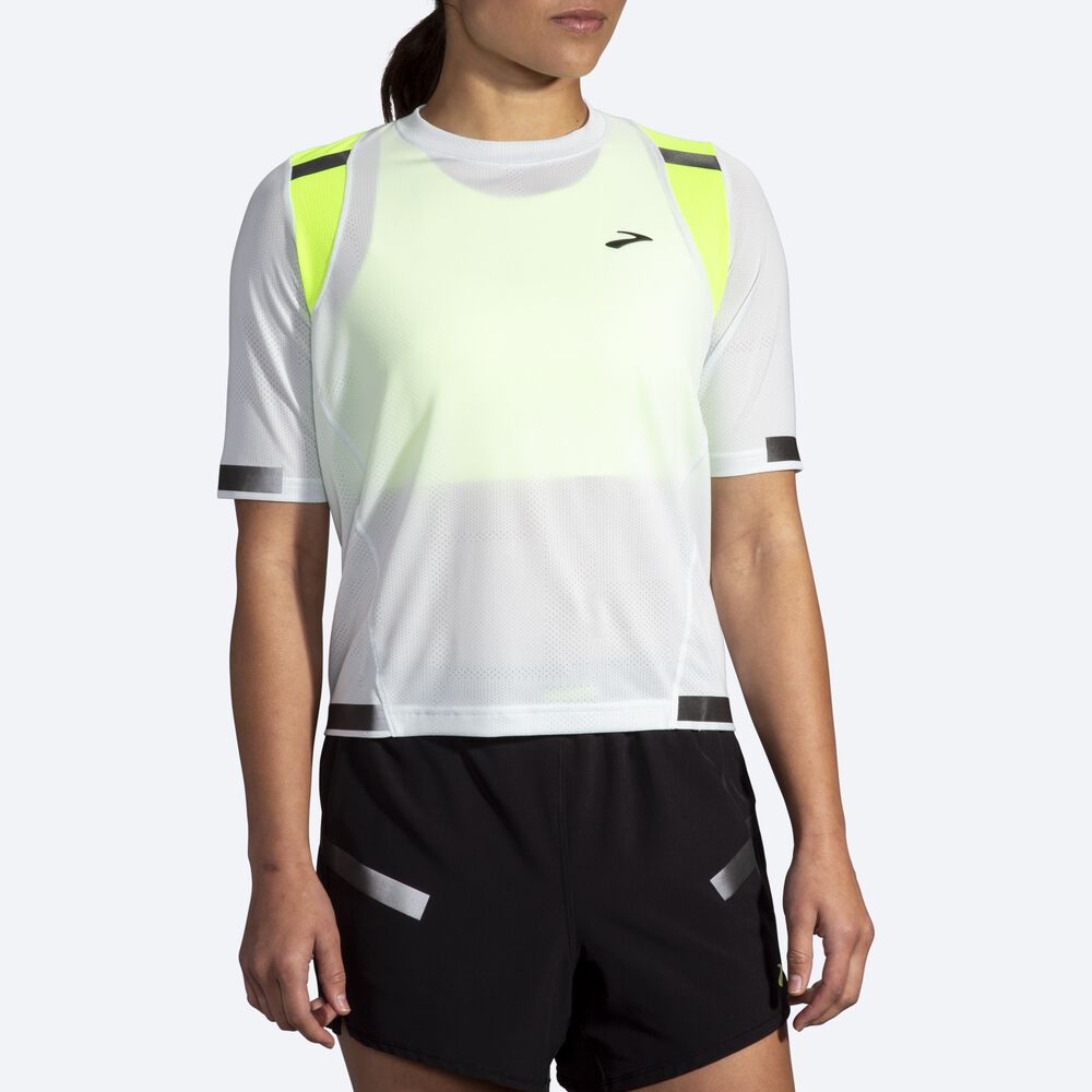 Brooks Carbonite Short Sleeve Ženske Majice Sive | Slovenija-34970