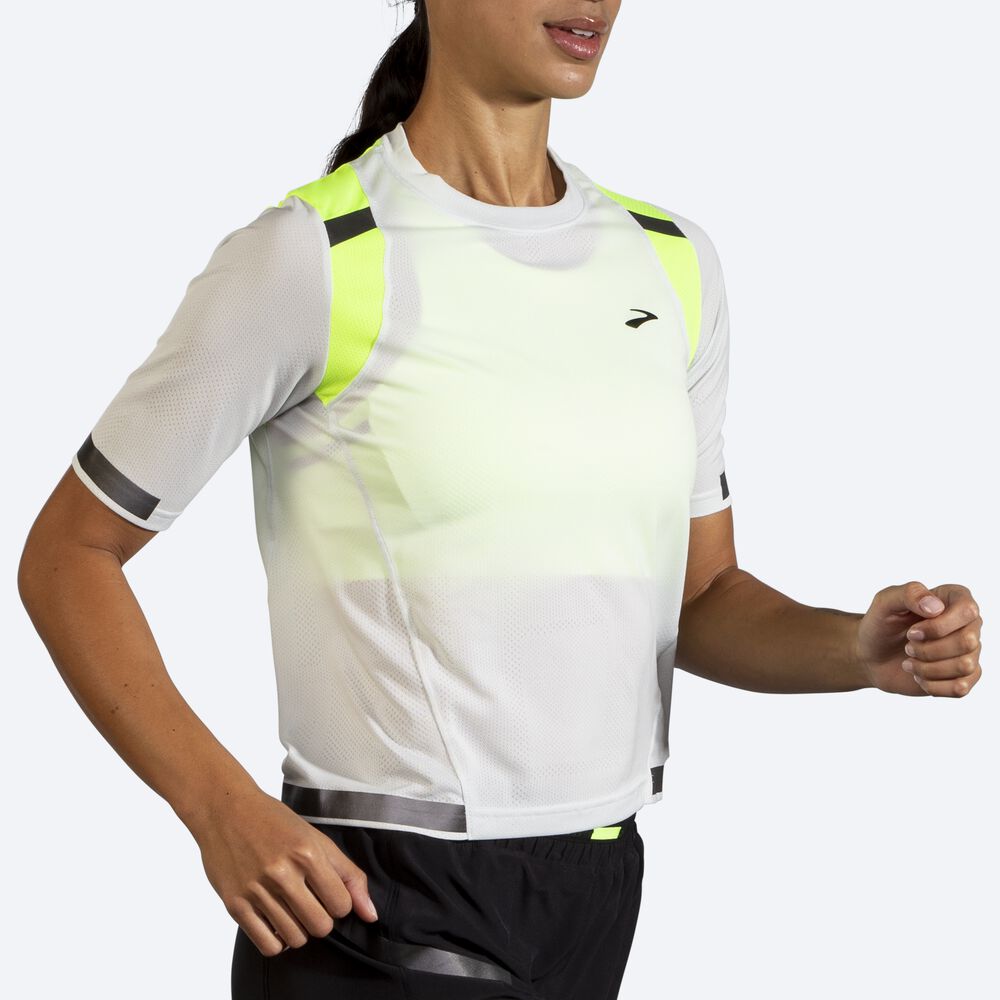 Brooks Carbonite Short Sleeve Ženske Majice Sive | Slovenija-34970