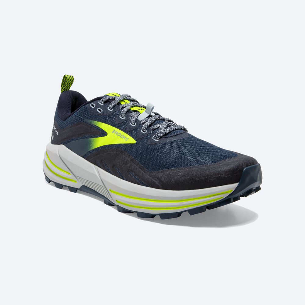 Brooks Cascadia 16 Moški Trail Tekaški Copati Rjave Temno Modre | Slovenija-18620