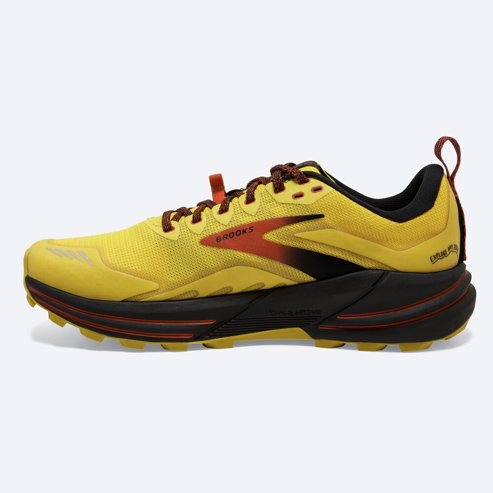 Brooks Cascadia 16 Moški Trail Tekaški Copati Rumene Črne | Slovenija-42817