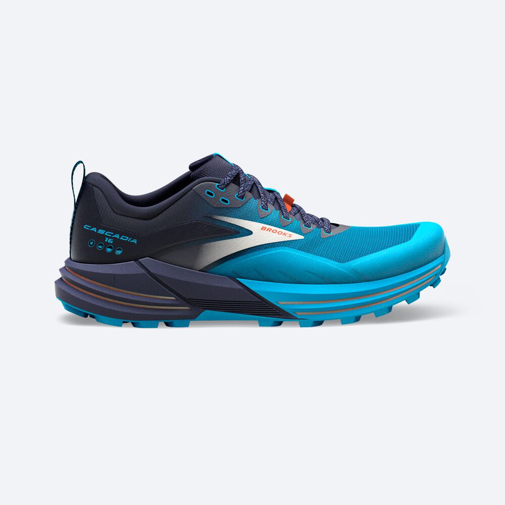 Brooks Cascadia 16 Moški Trail Tekaški Copati Temno Modre Modre | Slovenija-69704