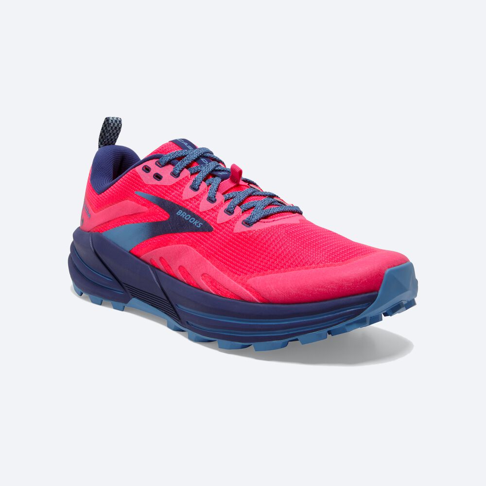 Brooks Cascadia 16 Ženske Trail Tekaški Copati Roza | Slovenija-84026