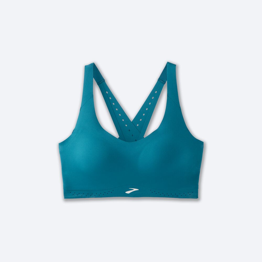 Brooks Dare Strappy Run Bra 2.0 Ženske Športni Nedrčki Zelene | Slovenija-75169