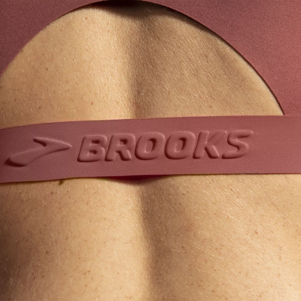 Brooks Dare V Neck Run Bra Ženske Športni Nedrčki Roza | Slovenija-06157