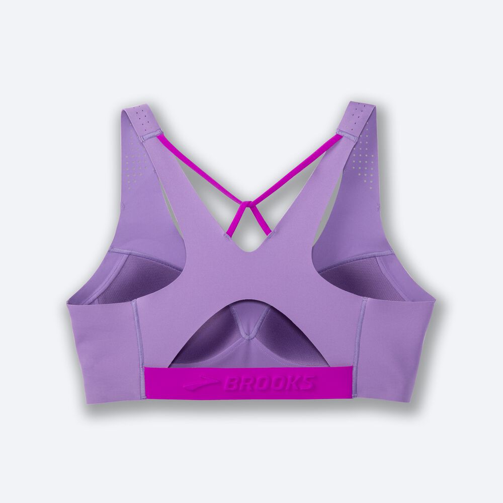 Brooks Dare V Neck Run Bra Ženske Športni Nedrčki Vijolične | Slovenija-72983