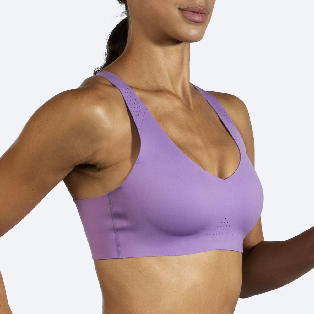 Brooks Dare V Neck Run Bra Ženske Športni Nedrčki Vijolične | Slovenija-72983