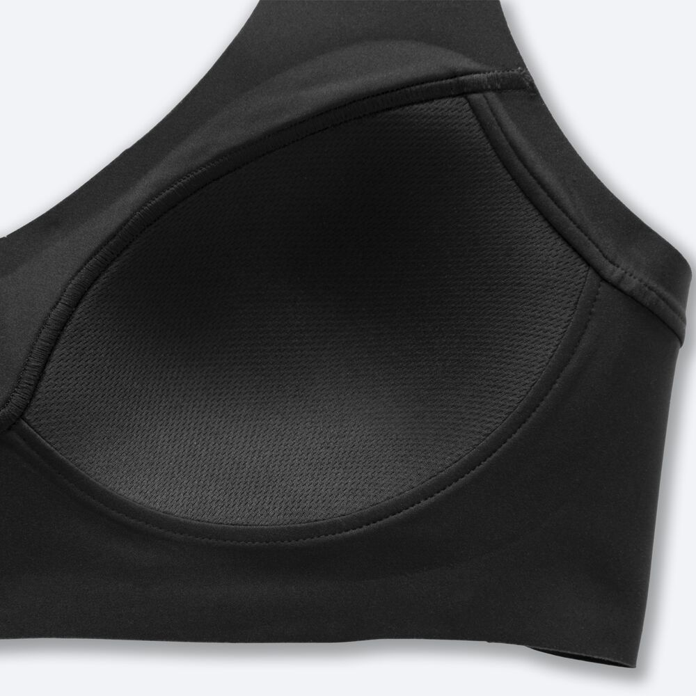 Brooks Dare V Neck Run Bra Ženske Športni Nedrčki Črne | Slovenija-87591