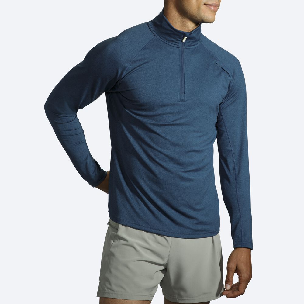 Brooks Dash 1/2 Zip Moški Jakne Indigo | Slovenija-78453