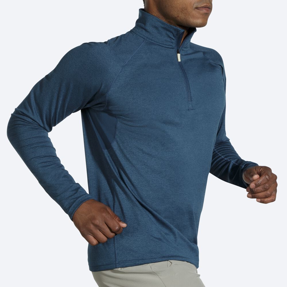 Brooks Dash 1/2 Zip Moški Jakne Indigo | Slovenija-78453