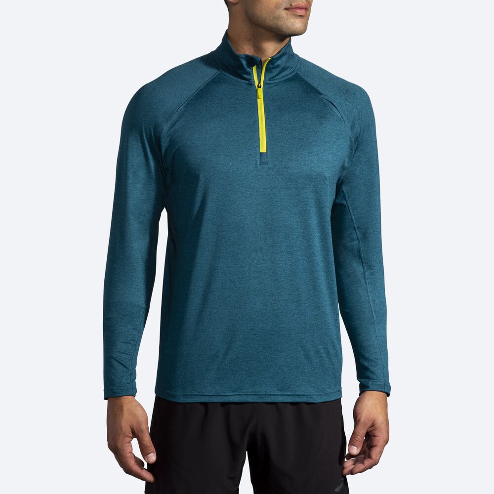 Brooks Dash 1/2 Zip Moški Jakne Temno Zelene | Slovenija-43762