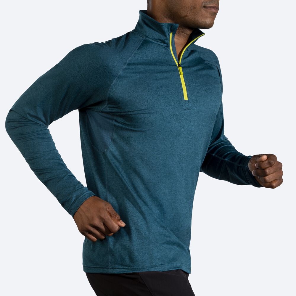 Brooks Dash 1/2 Zip Moški Jakne Temno Zelene | Slovenija-43762