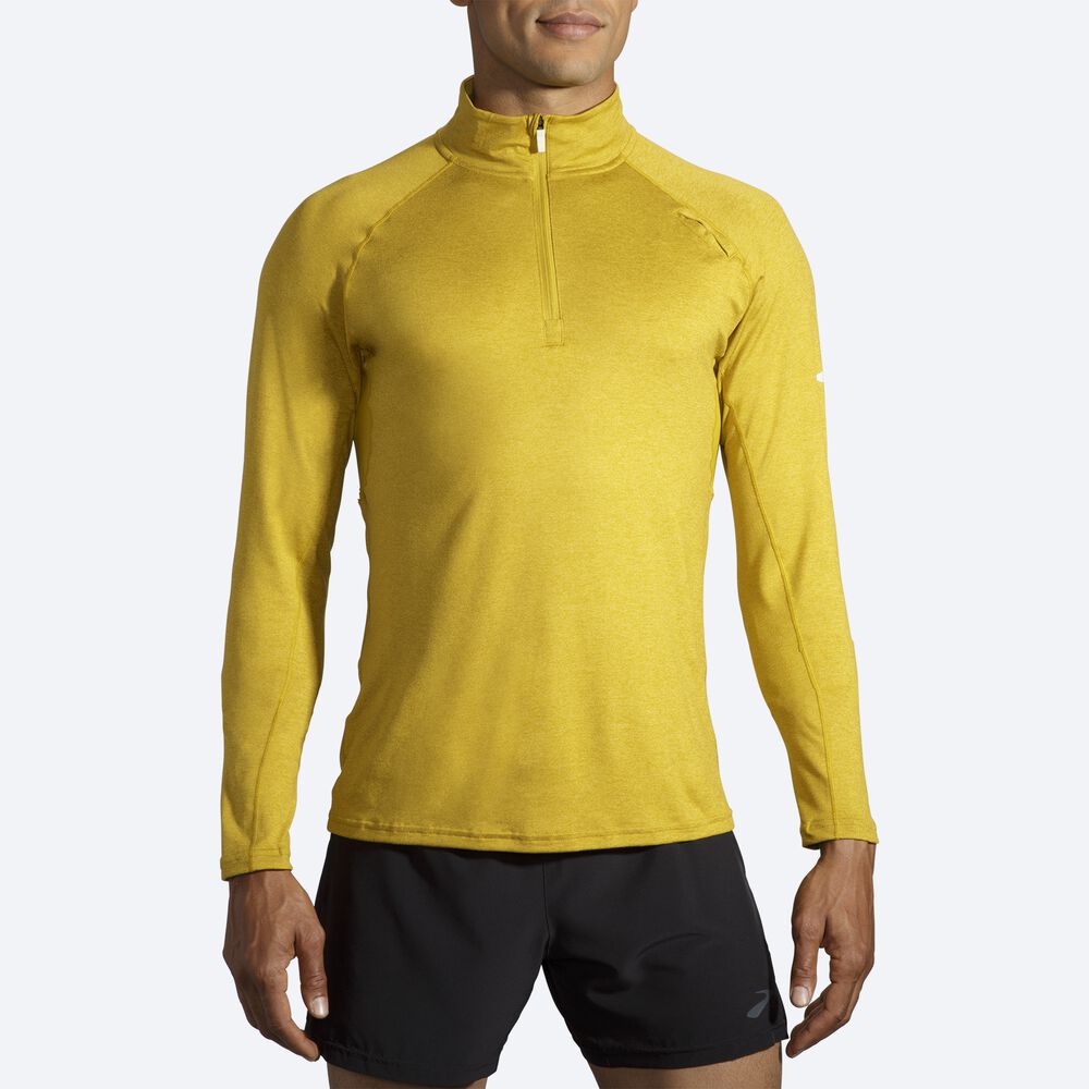 Brooks Dash 1/2 Zip Moški Jakne Zlate | Slovenija-41025