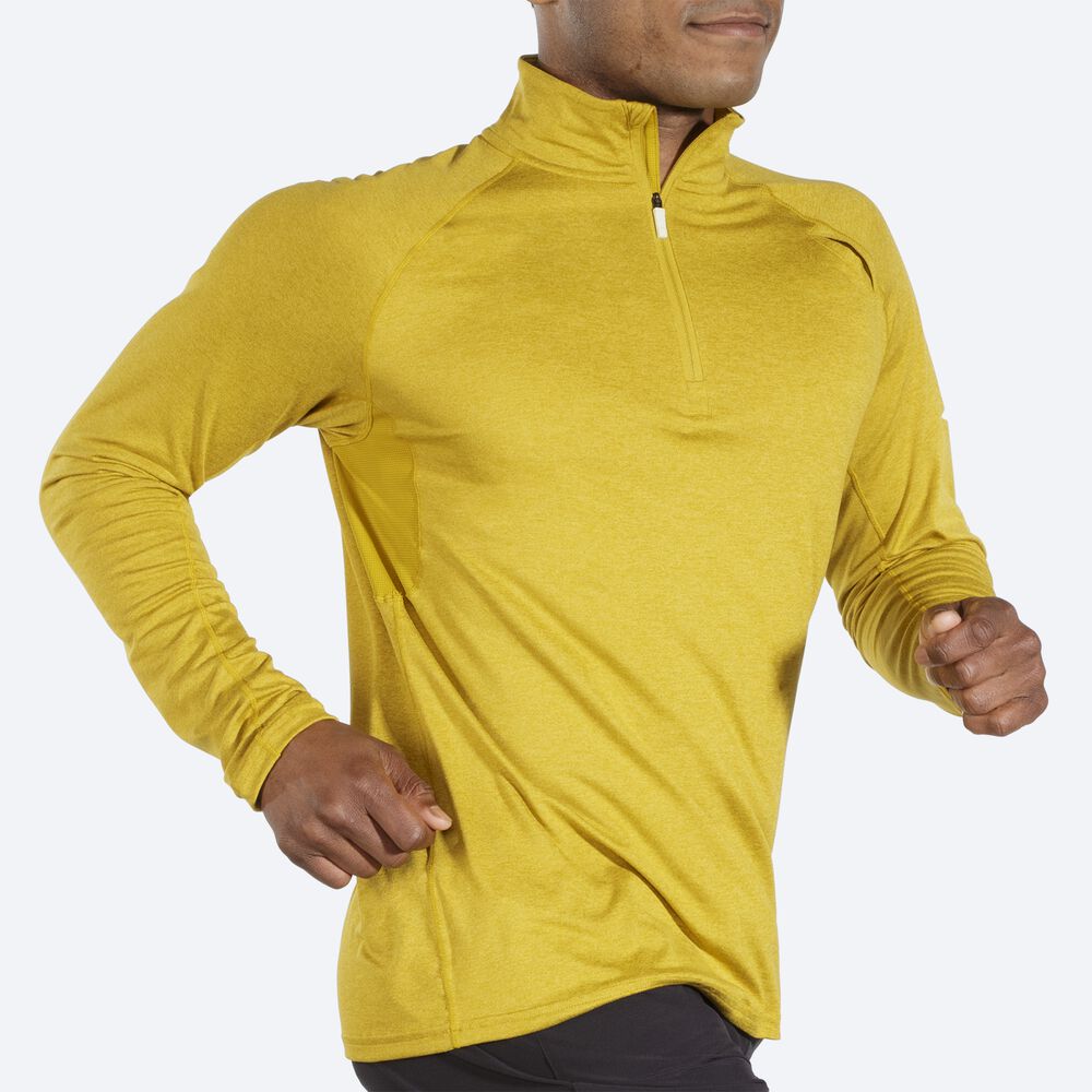 Brooks Dash 1/2 Zip Moški Jakne Zlate | Slovenija-41025