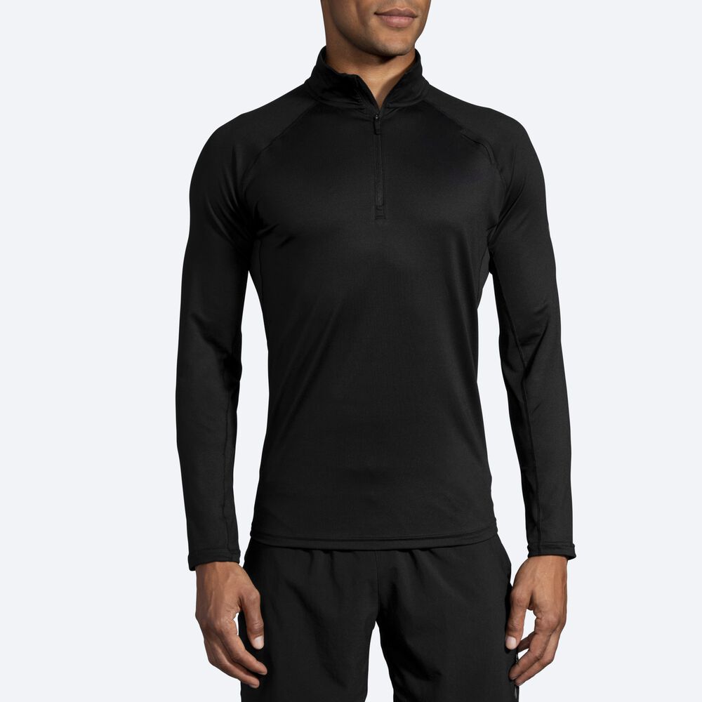 Brooks Dash 1/2 Zip Moški Jakne Črne | Slovenija-60594