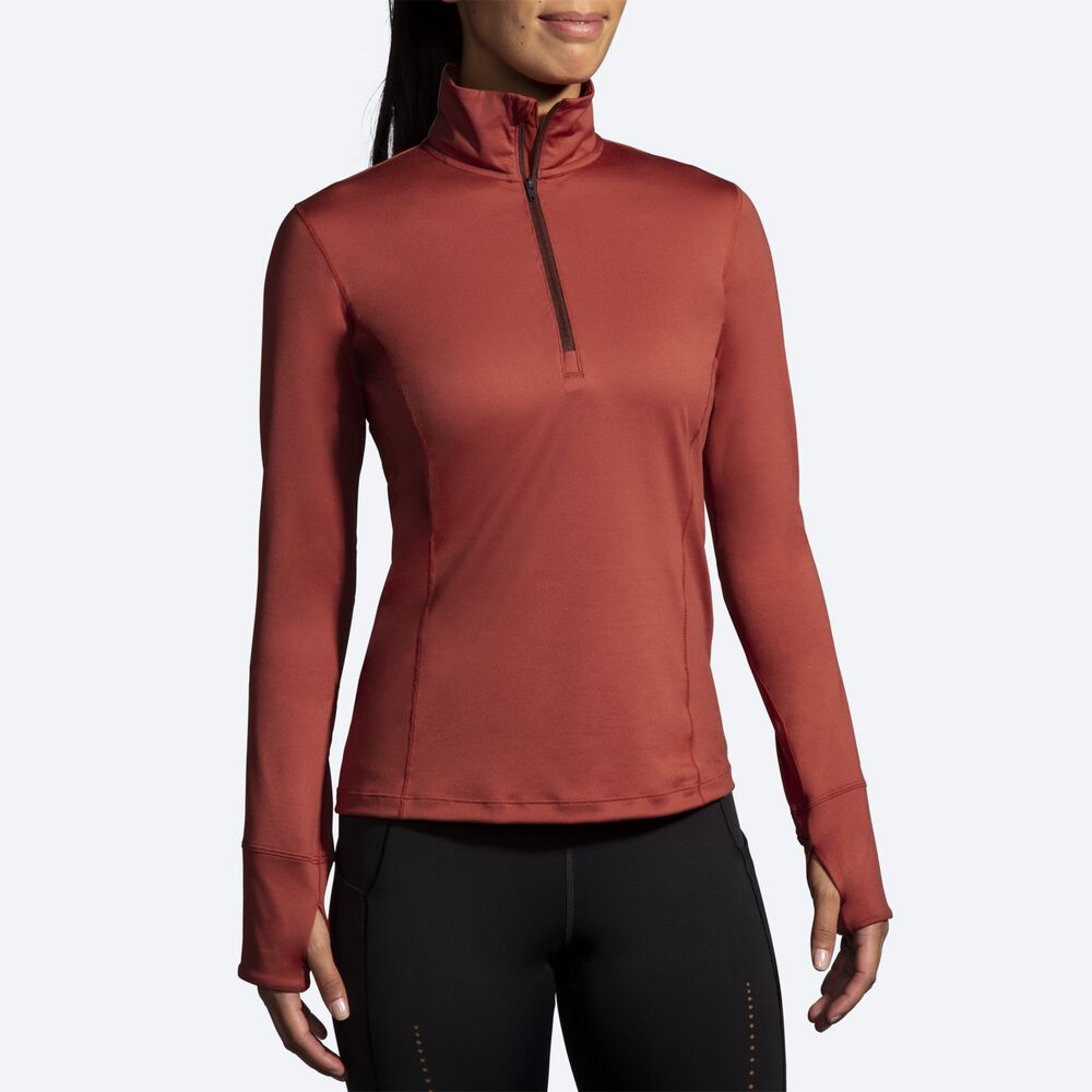 Brooks Dash 1/2 Zip Ženske Jakne Bakrene | Slovenija-50836