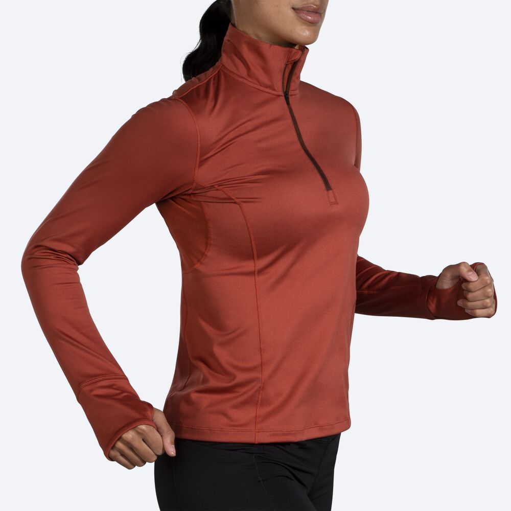 Brooks Dash 1/2 Zip Ženske Jakne Bakrene | Slovenija-50836