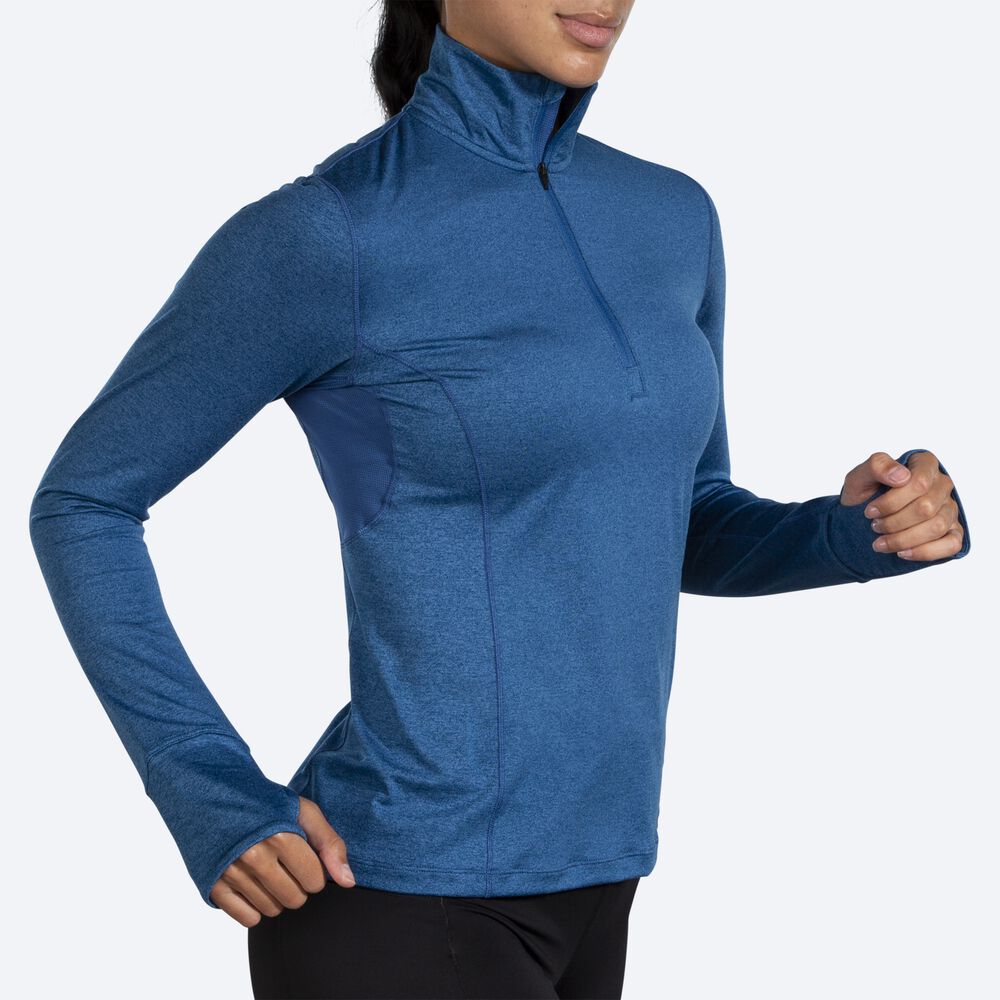 Brooks Dash 1/2 Zip Ženske Jakne Modre Sive | Slovenija-68590