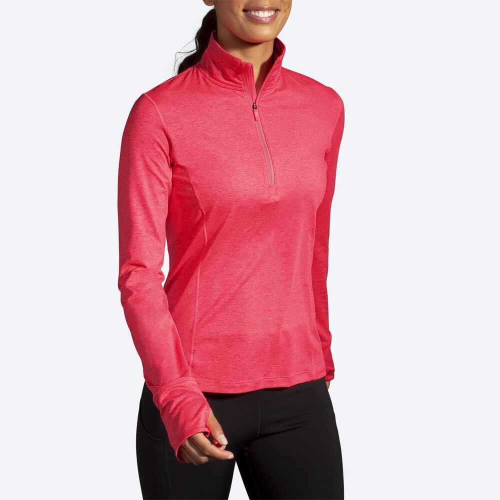 Brooks Dash 1/2 Zip Ženske Jakne Roza | Slovenija-89736