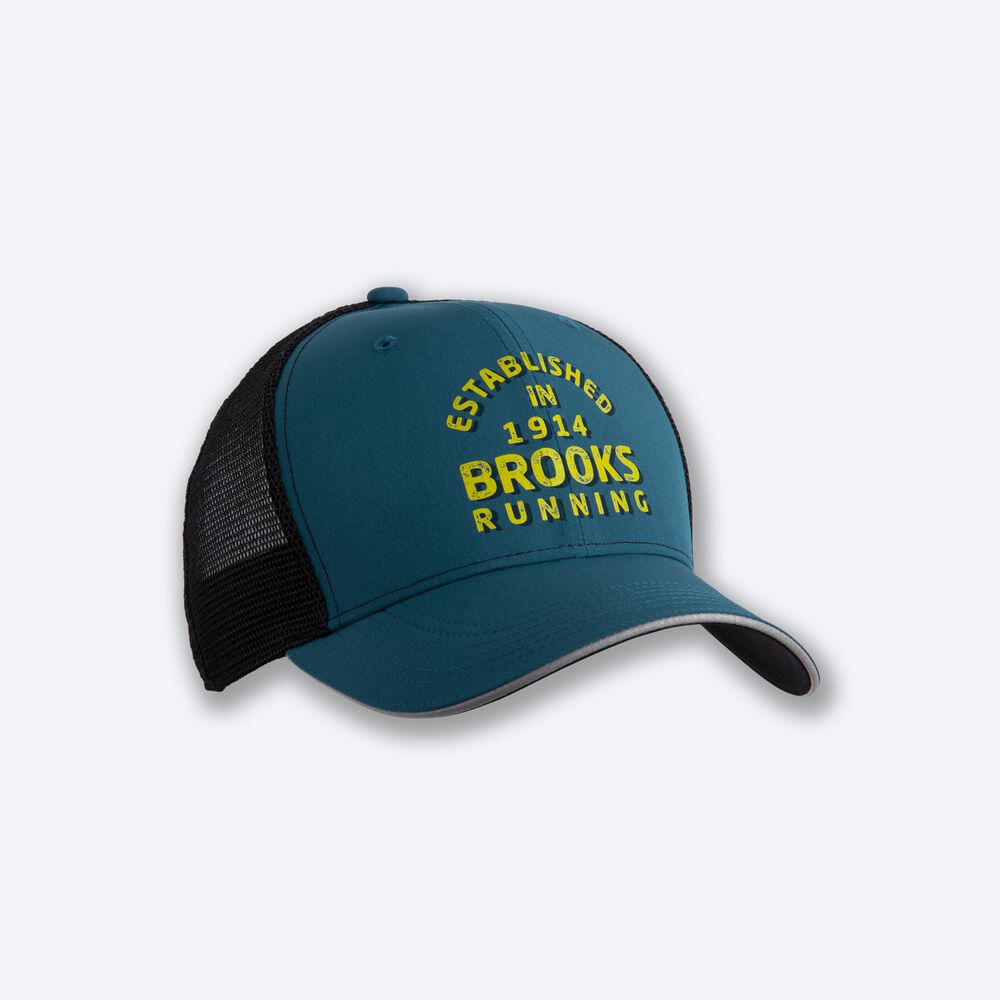 Brooks Discovery Trucker Moški Klobuki Temno Zelene | Slovenija-03145