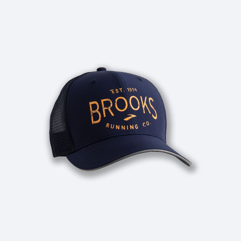 Brooks Discovery Trucker Moški Klobuki Temno Modre | Slovenija-15467