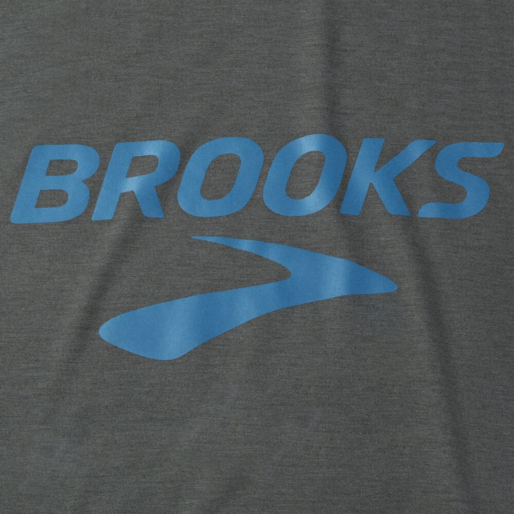 Brooks Distance Grafične Short Sleeve Moški Majice Temno | Slovenija-06938