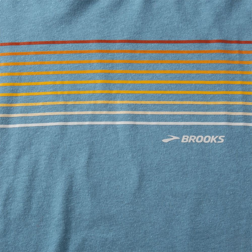 Brooks Distance Long Sleeve 2.0 Moški Majice Modre | Slovenija-18970