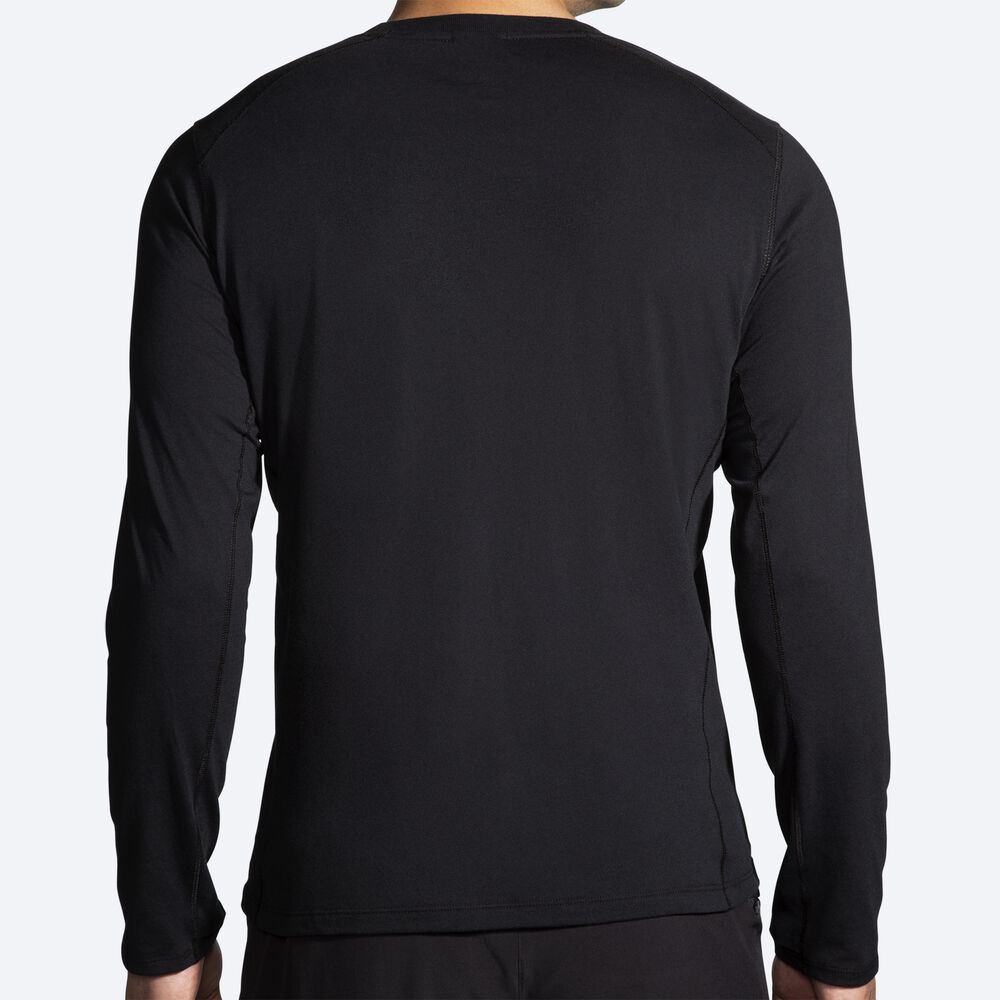 Brooks Distance Long Sleeve 2.0 Moški Majice Črne | Slovenija-82401