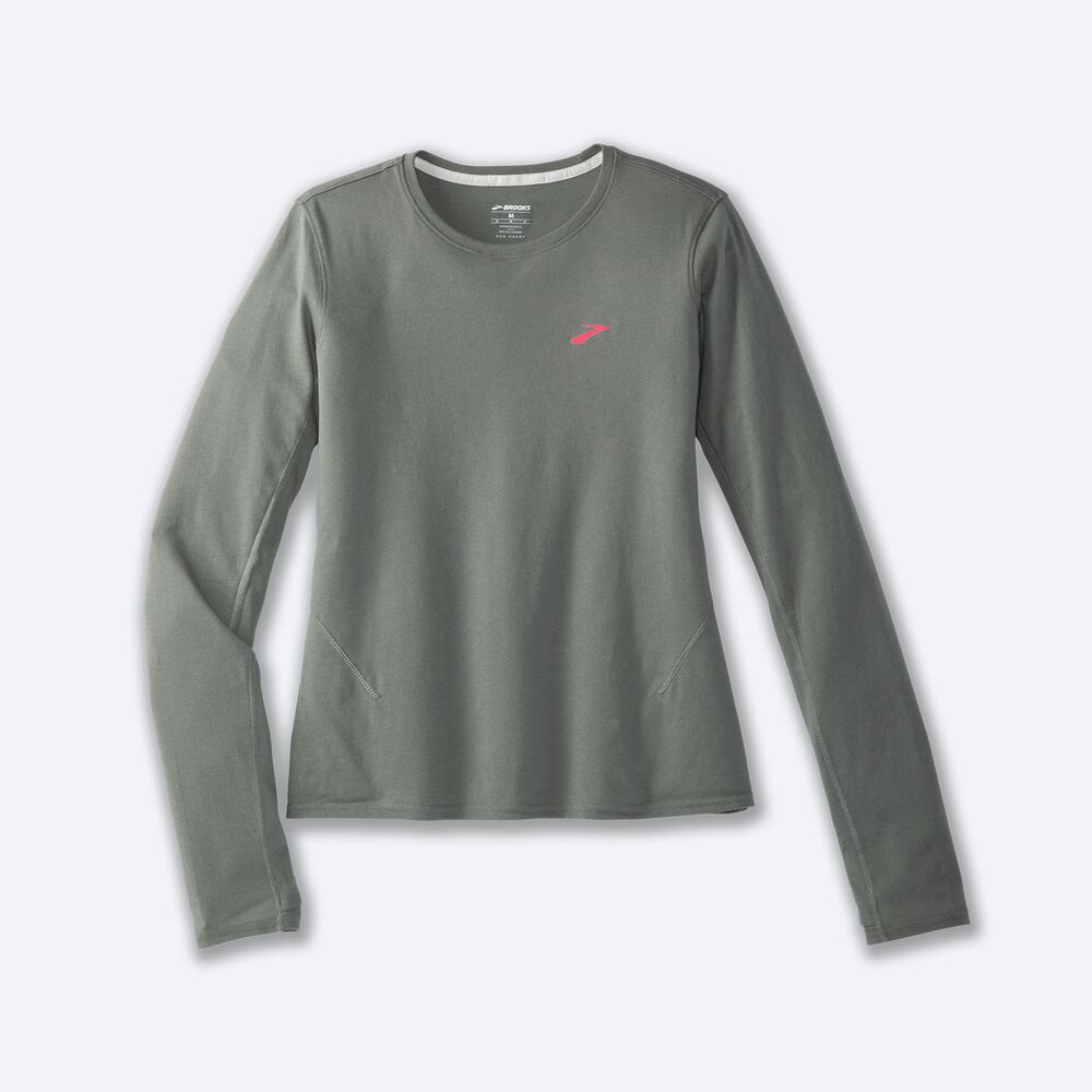 Brooks Distance Long Sleeve 2.0 Ženske Majice Zelene | Slovenija-69342