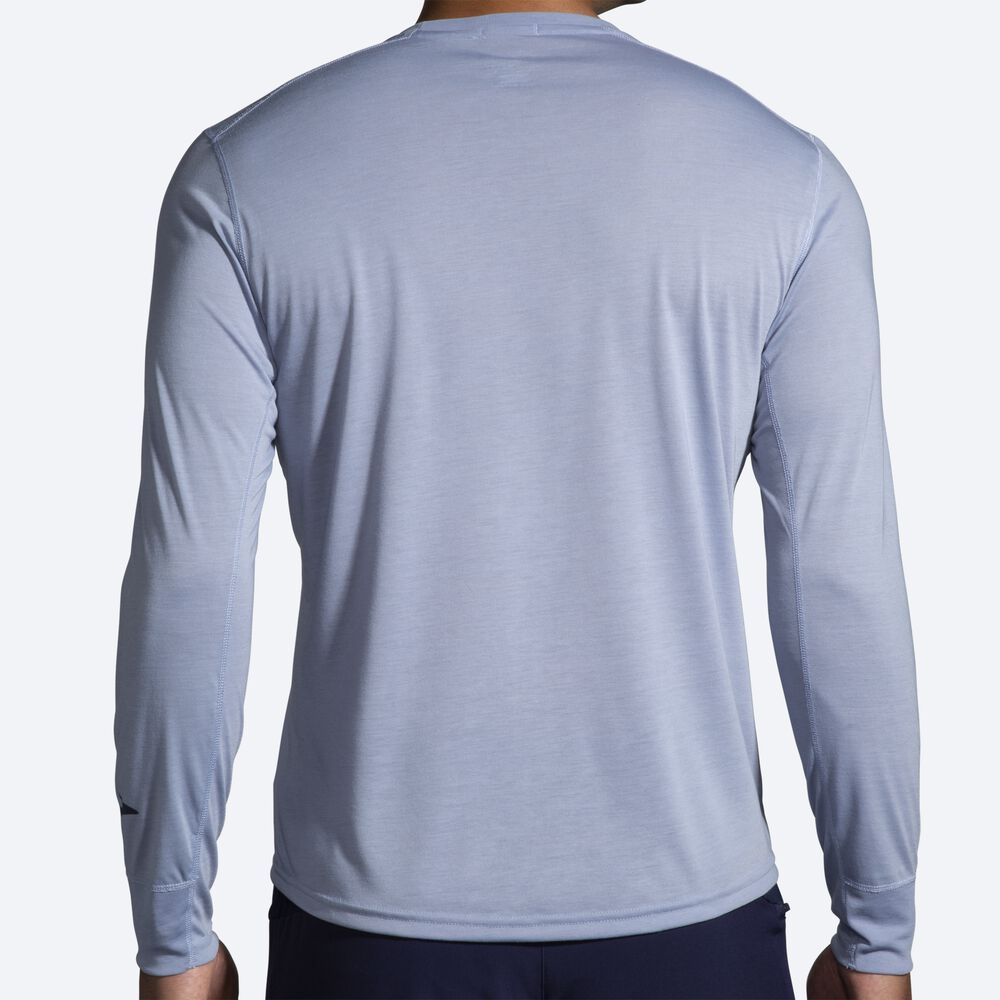 Brooks Distance Long Sleeve Moški Majice Modre | Slovenija-20485