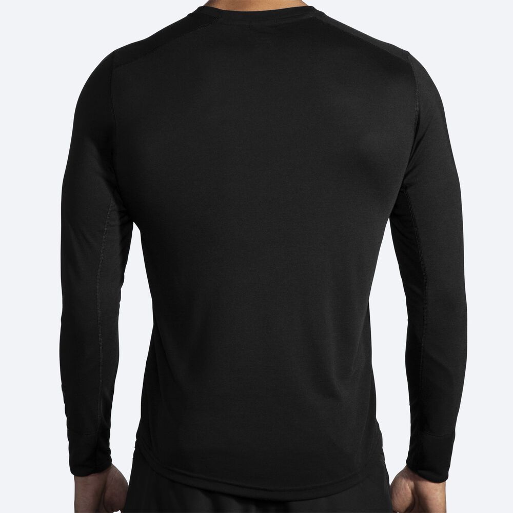 Brooks Distance Long Sleeve Moški Majice Črne | Slovenija-96247