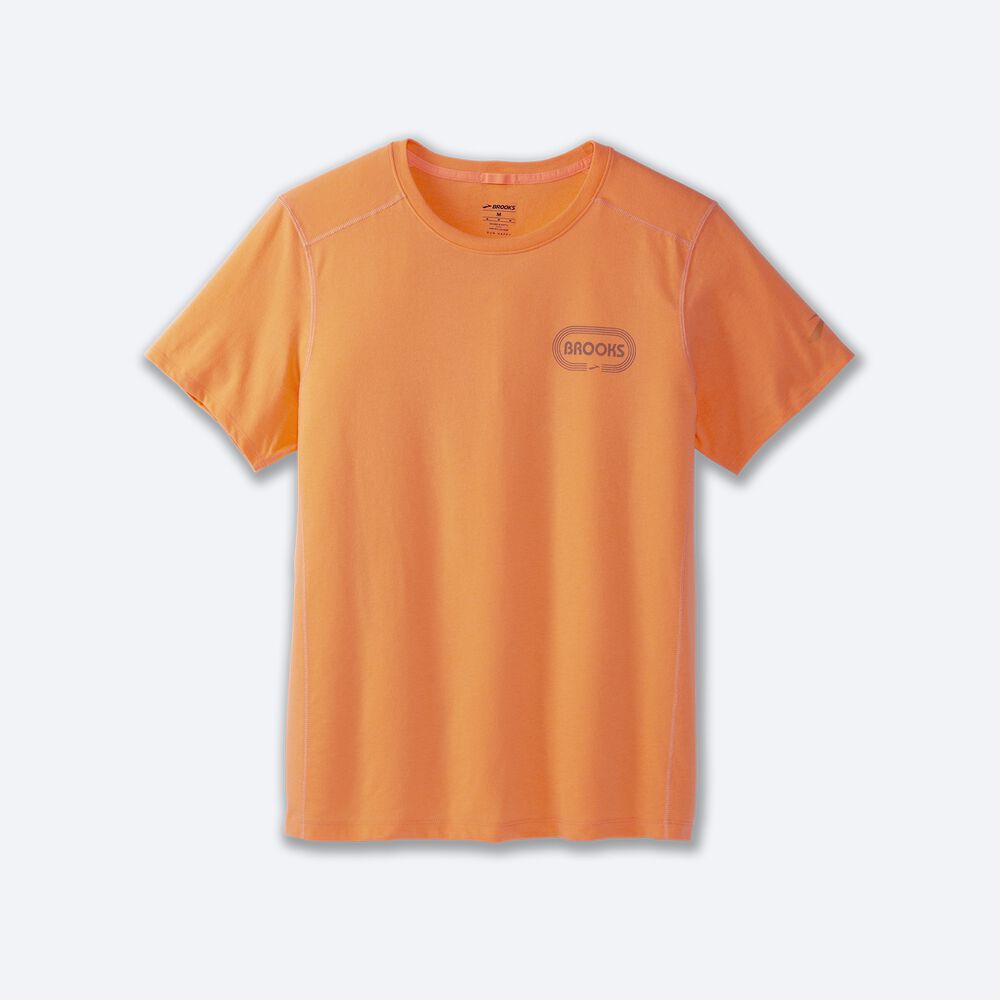 Brooks Distance Short Sleeve 2.0 Moški Majice Oranžne | Slovenija-48507