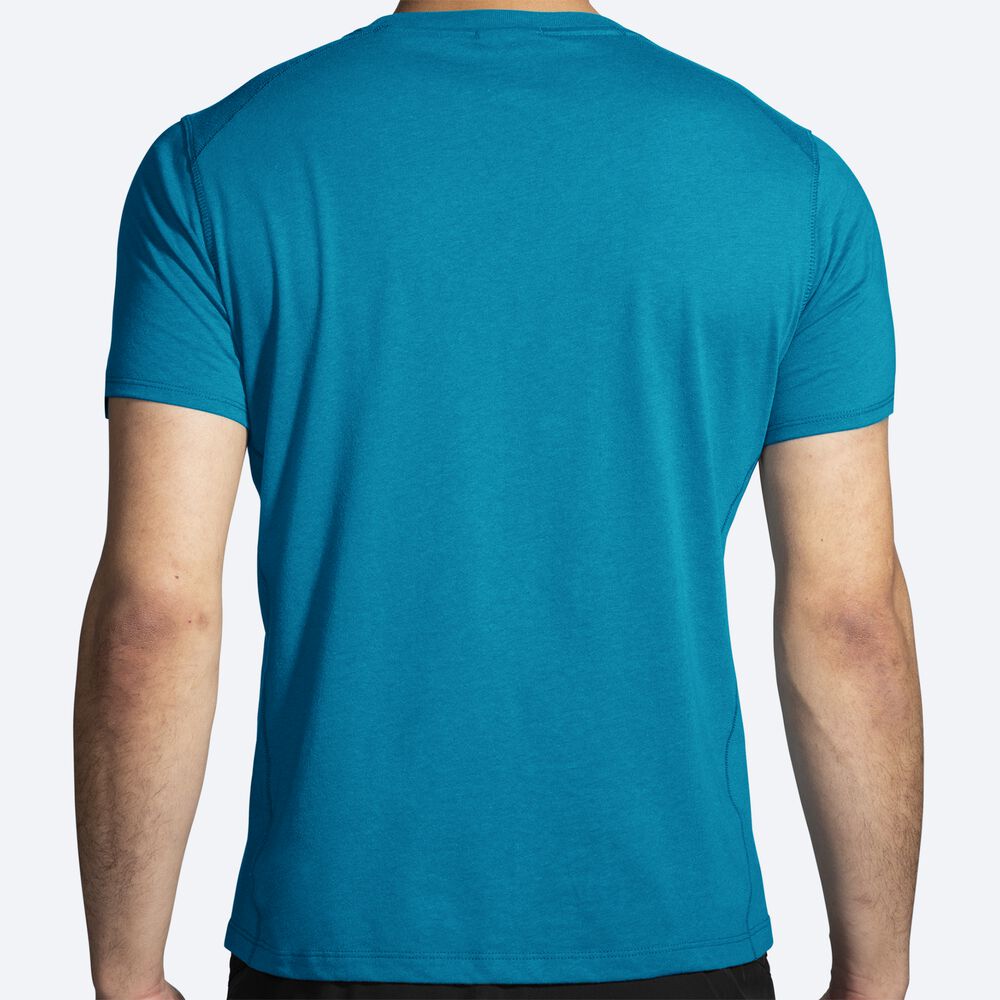 Brooks Distance Short Sleeve 2.0 Moški Majice Modre | Slovenija-95481