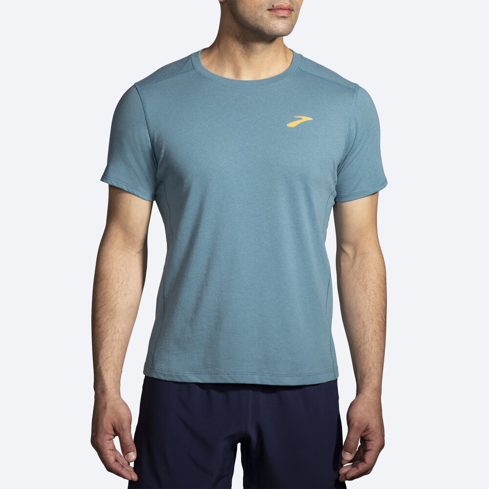 Brooks Distance Short Sleeve 2.0 Moški Majice Modre | Slovenija-96783