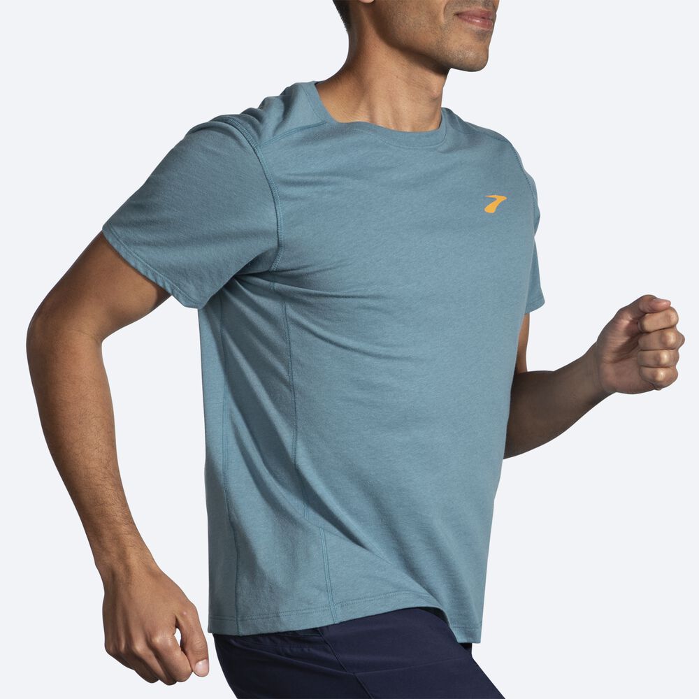 Brooks Distance Short Sleeve 2.0 Moški Majice Modre | Slovenija-96783