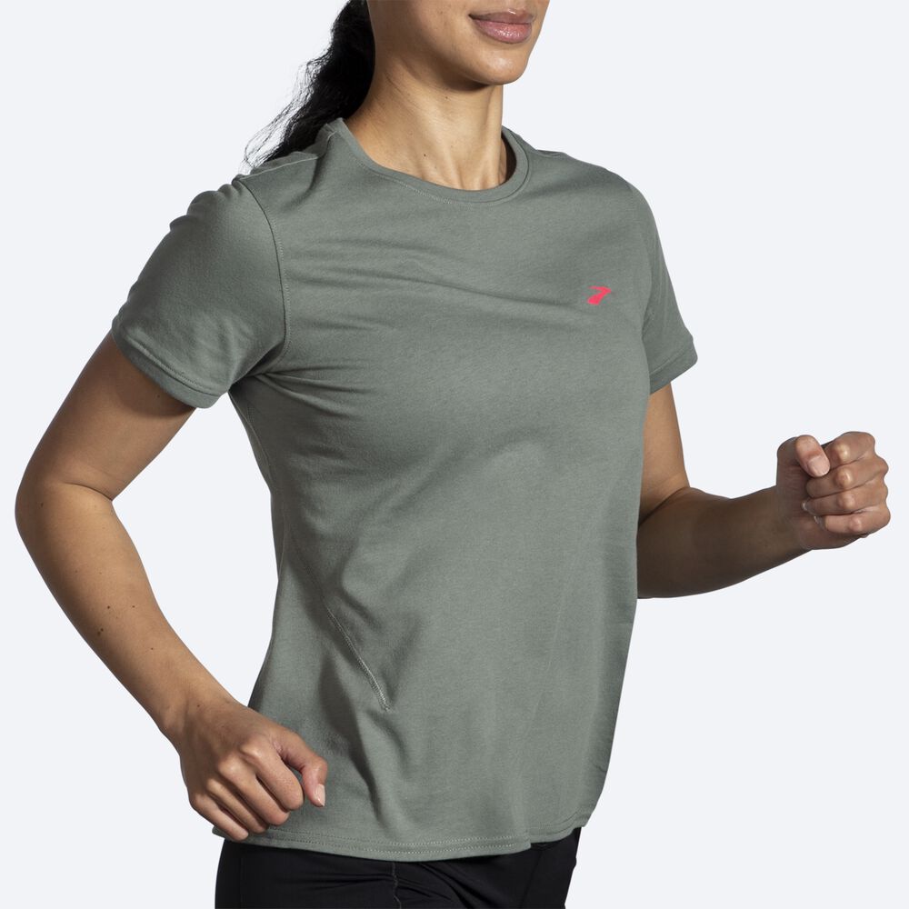 Brooks Distance Short Sleeve 2.0 Ženske Majice Zelene | Slovenija-63179