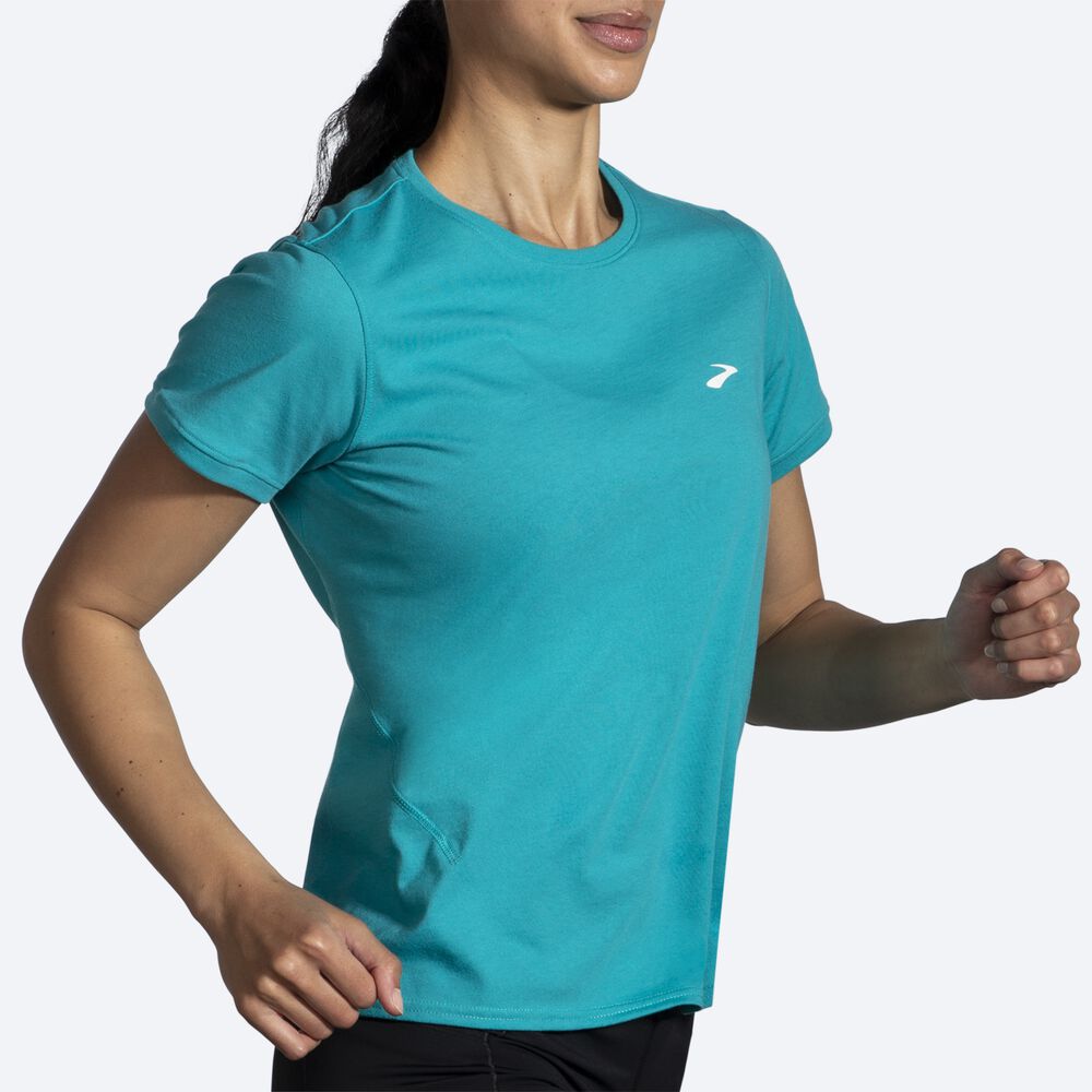 Brooks Distance Short Sleeve 2.0 Ženske Majice Zelene | Slovenija-70964